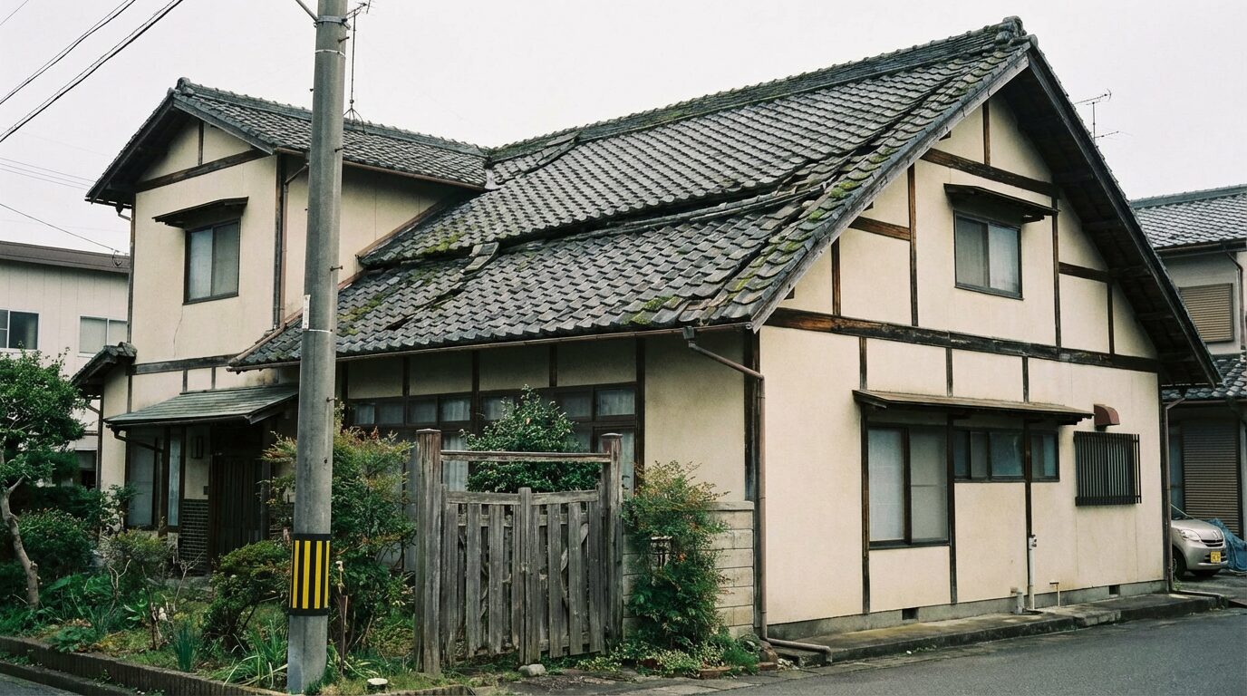 屋根葺き替え前：老朽化が進んだ古い屋根