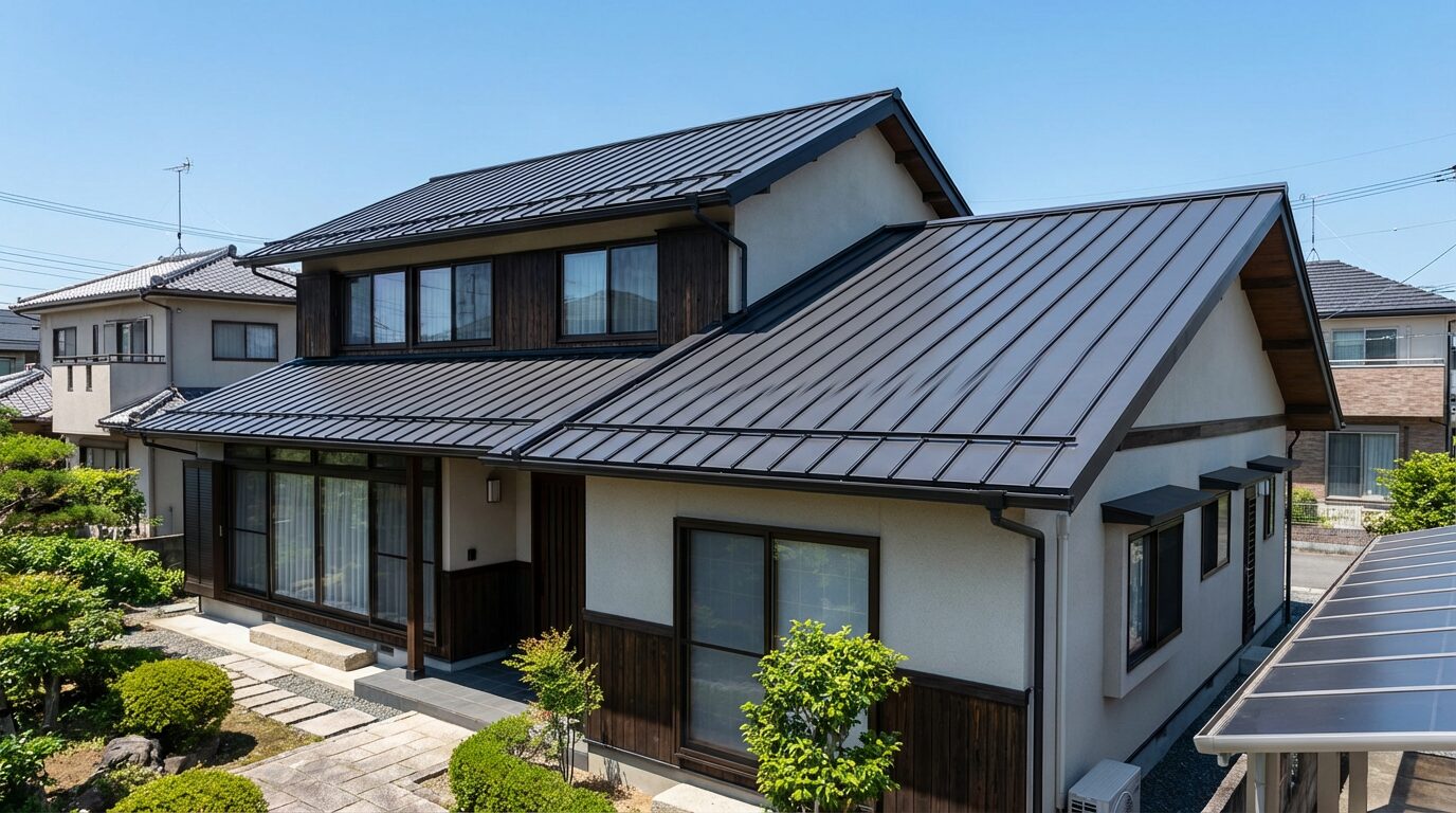 完成した美しい屋根