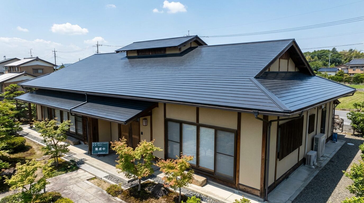 完成した美しい屋根