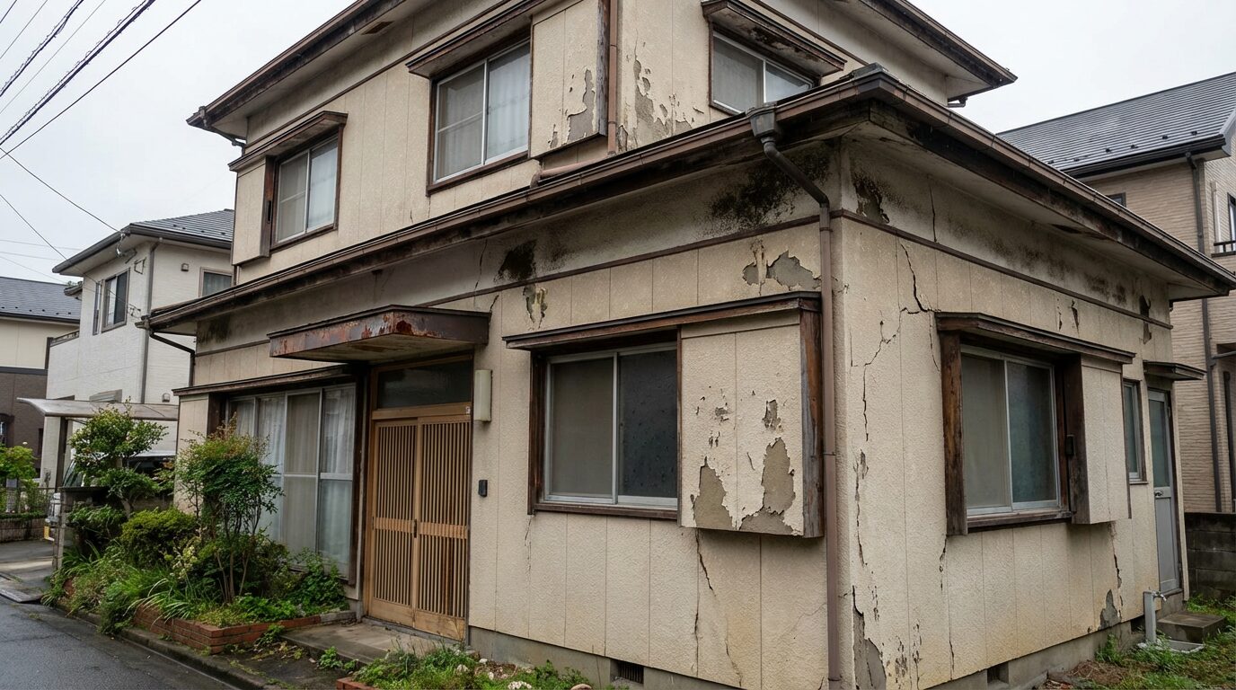 外壁塗装前：色あせた外壁