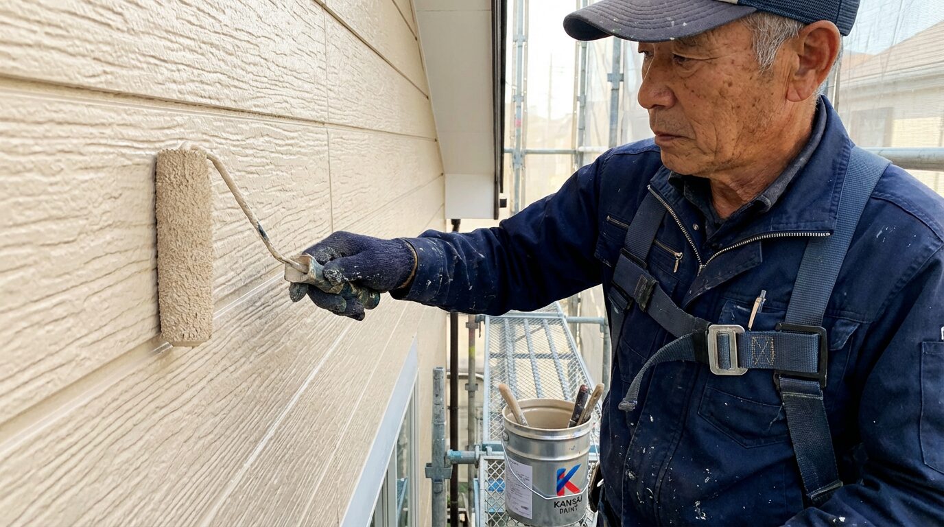 中塗り・上塗り作業