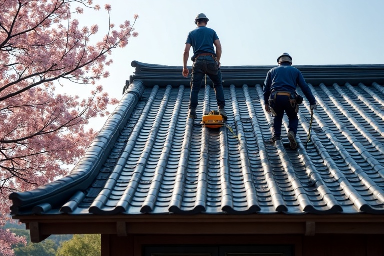 前橋市の雹害による瓦屋根破損｜保険適用で全面交換
